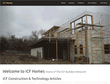 Tablet Screenshot of icfhomes.com